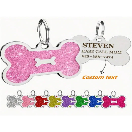 Personalized Bone-Shaped ID Tag