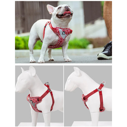 Floral Padded Dog Harness